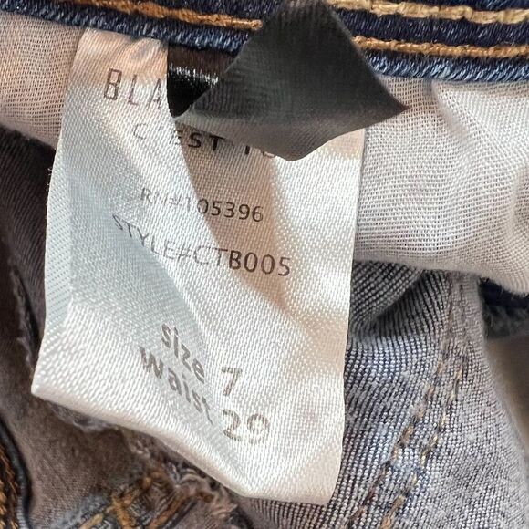 Black label by C’est toi cropped ripped jeans size 7 - Picture 4 of 5